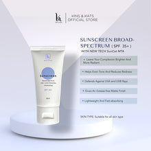 Load image into Gallery viewer, Sunscreen Broad Spectrum with SPF35++
